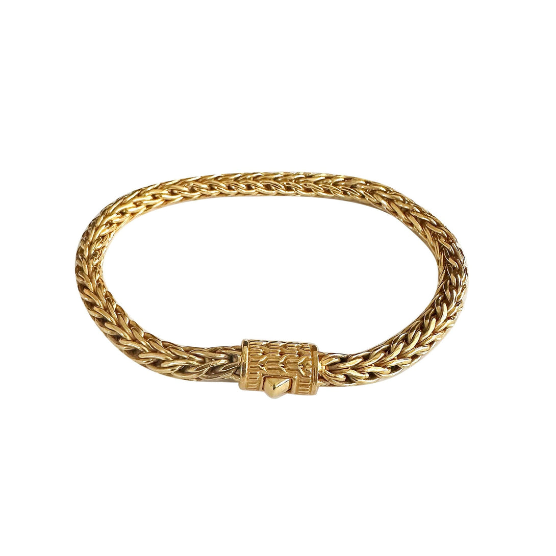 AB-6281-S-7.5"-GOLD 18K Gold Bracelet Jewelry Bali Designs Inc 