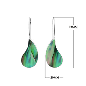 Sterling Silver drop earrings with Abalone Shell for wholesale collection