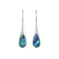 Sterling Silver Earrings With Abalone Shell