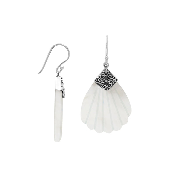 AE-1200-MOP Sterling Silver Earring With Mother Of Pearl Jewelry Bali Designs Inc 