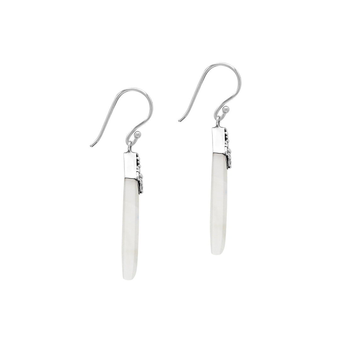 AE-1200-MOP Sterling Silver Earring With Mother Of Pearl Jewelry Bali Designs Inc 