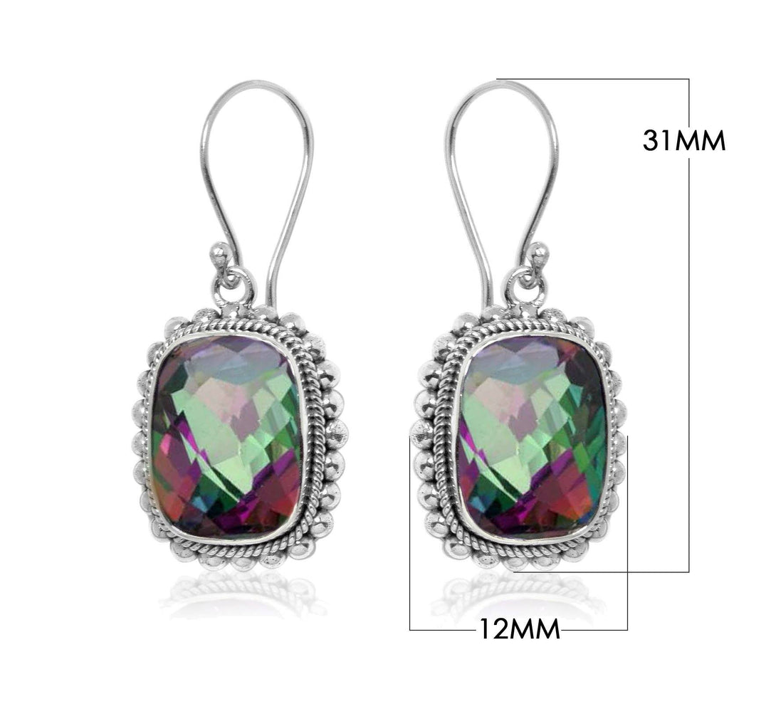AE-6062-MT Sterling Silver Earring With Mystic Quartz Jewelry Bali Designs Inc 