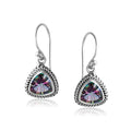 Mystic Quartz triangle Sterling Silver earrings