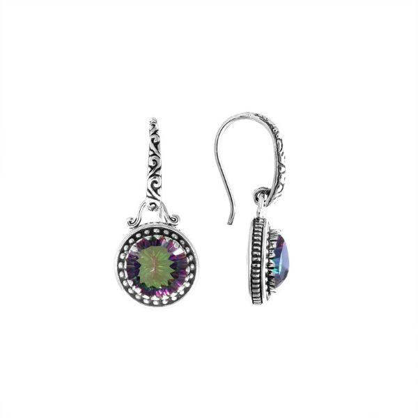 AE-6134-MT Sterling Silver Earring With Mystic Quartz Jewelry Bali Designs Inc 