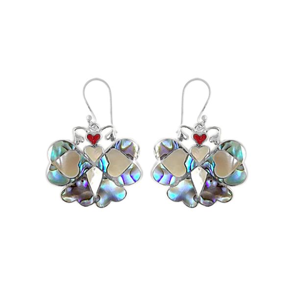 AE-6172-SH Sterling Silver Earring With Shell Jewelry Bali Designs Inc 