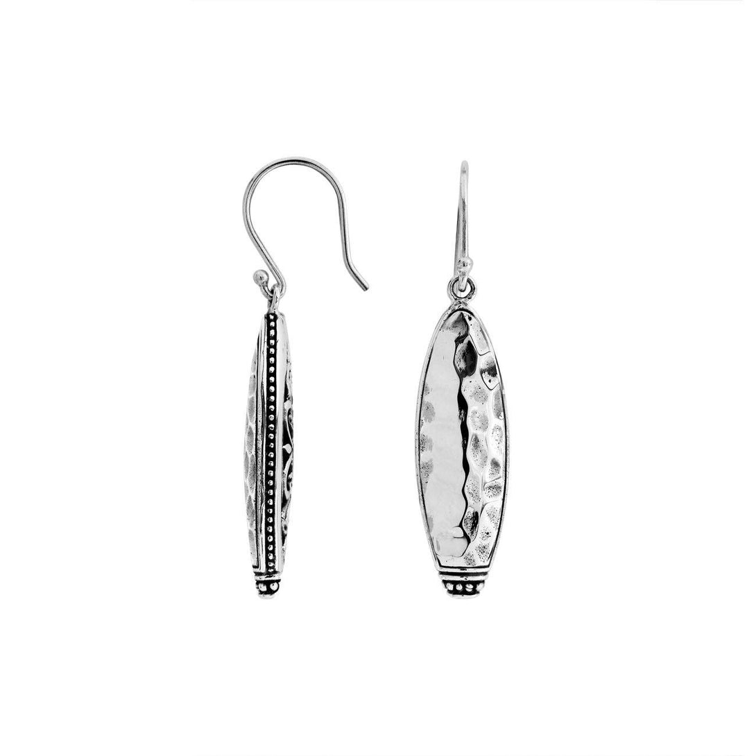 AE-6190-S Sterling Silver Earring With Plain Silver Jewelry Bali Designs Inc 