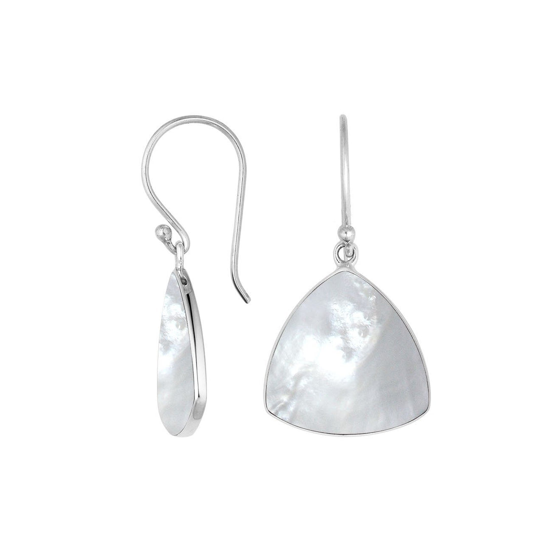 AE-6245-MOP Sterling Silver Earring With Mother Of Pearl Jewelry Bali Designs Inc 