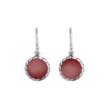 AE-6258-CR Sterling Silver Earring With Coral Jewelry Bali Designs Inc 