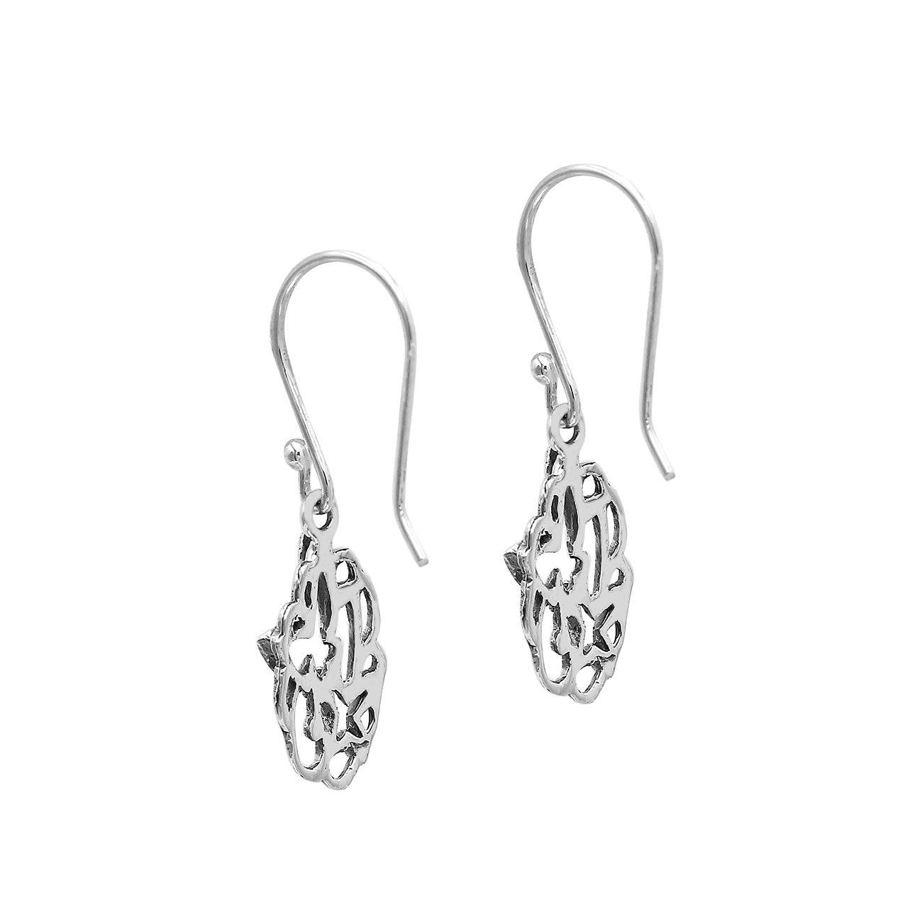 Wholesale Sterling Silver Marquise Drop Minimalist Dangle Earrings With Polished Finish Handcrafted In Bali