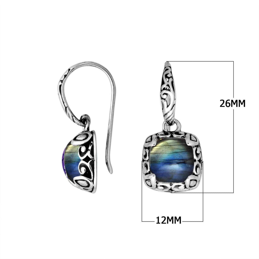 AE-8031-LB Sterling Silver Earring With Labradorite Jewelry Bali Designs Inc 