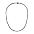AN-1122-SP-16" Sterling Silver Necklace With Sapphire Q. Jewelry Bali Designs Inc 