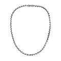 Wholesale sterling silver cushion chain necklace with ornate clasp, handcrafted in Bali.