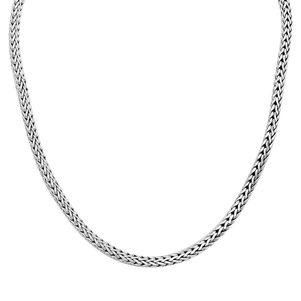 AN-6330-S-4MM-16" Bali Hand Crafted Sterling Silver Chain With Hook Jewelry Bali Designs Inc 