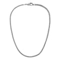 Wholesale 3x5 MM Sterling Silver woven chain with lobster lock, handcrafted in Bali.