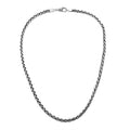 925 Sterling Silver 6MM woven chain necklace with lobster lock clasp handcrafted in Bali