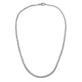 925 Sterling Silver 3x5MM woven chain necklace with lobster lock clasp handcrafted in Bali