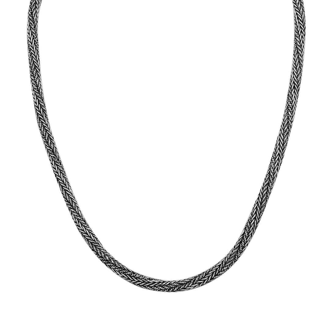 AN-6336-S-5MM-30" Bali Hand Crafted Sterling Silver Chain With Lobster Jewelry Bali Designs Inc 