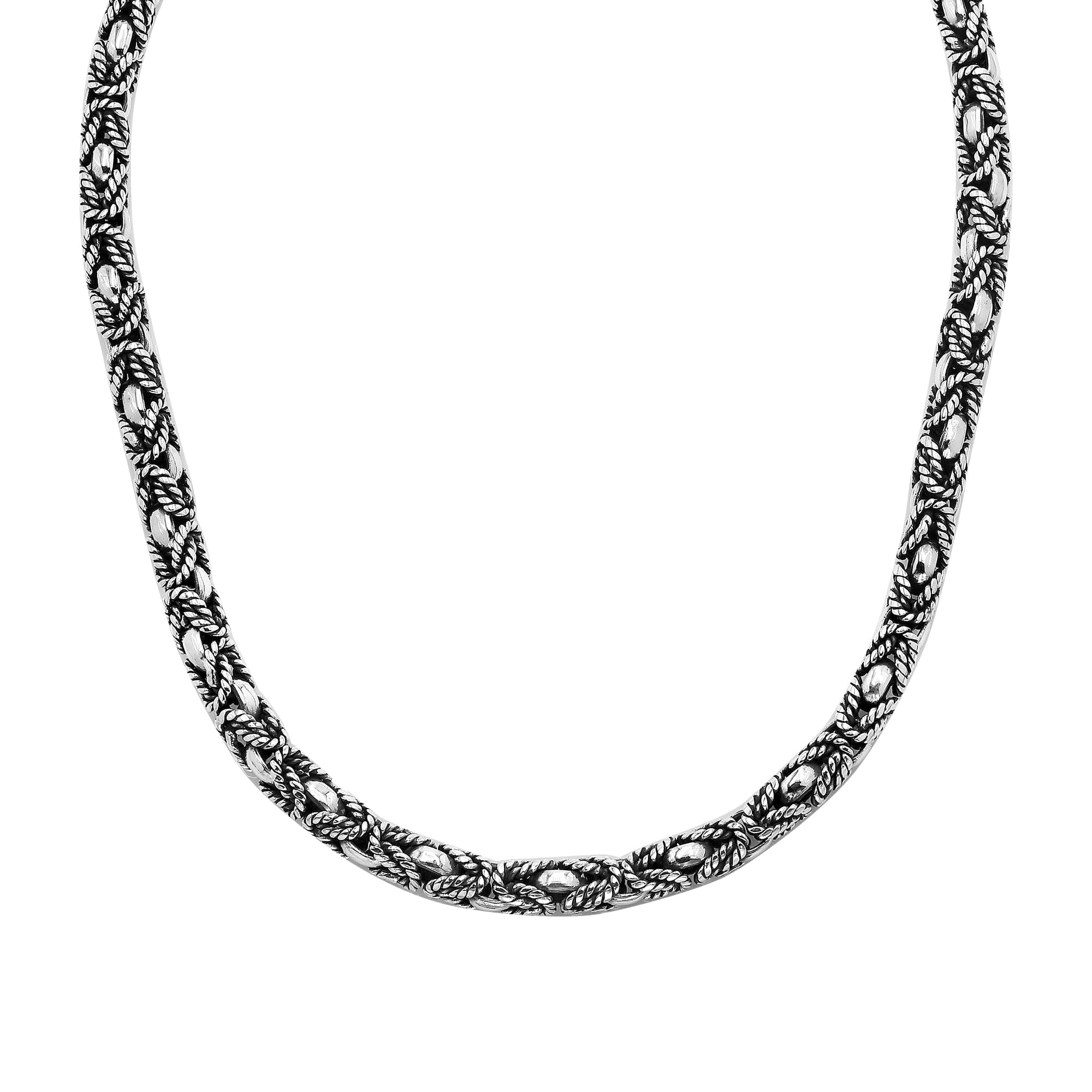 Sterling Silver 6MM Bali Chain with Lobster Lock wholesale jewelry