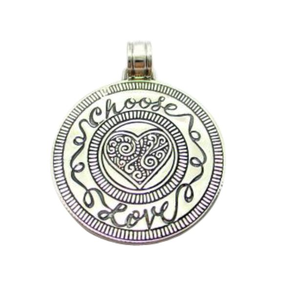 AP-1122-S Sterling Silver Pendant With Plain Silver Jewelry Bali Designs Inc 