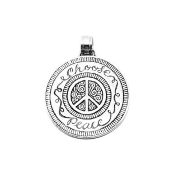 AP-1123-S Sterling Silver Pendant With Plain Silver Jewelry Bali Designs Inc 
