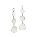 Sterling Silver Elegant Triple Drop Mother Of Pearl Pendant For Wholesale Buyers.