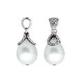 White Pearl Sterling Silver Drop Pendant For Wholesale Jewelry Collections