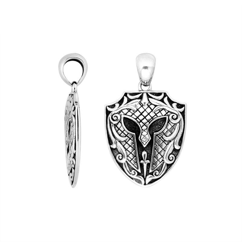 AP-9001-S Sterling Silver Beautiful Designer Pendant With Plain Silver Jewelry Bali Designs Inc 