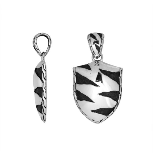 AP-9043-S Sterling Silver Beautiful Pretty Simple Design Pendant With Plain Silver Jewelry Bali Designs Inc 