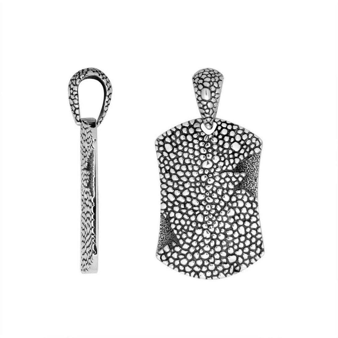 AP-9047-S Sterling Silver Beautiful Pretty Simple Design Pendant With Plain Silver Jewelry Bali Designs Inc 