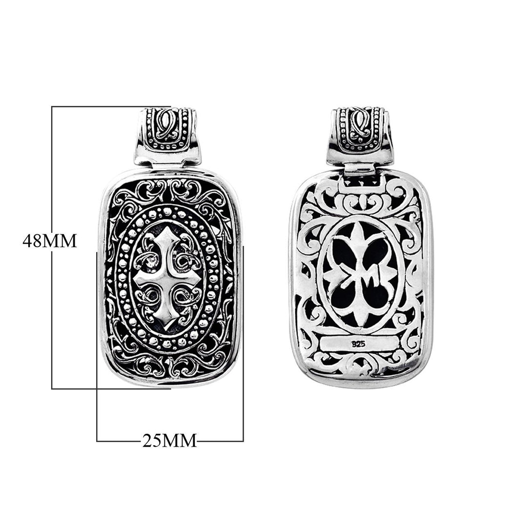 APSF-6015-S Silver Overlay Pendant Jewelry Bali Designs Inc 