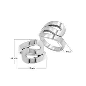 Bulk sterling silver openwork statement rings with adjustable design, modern handcrafted wholesale silver jewelry for resellers.