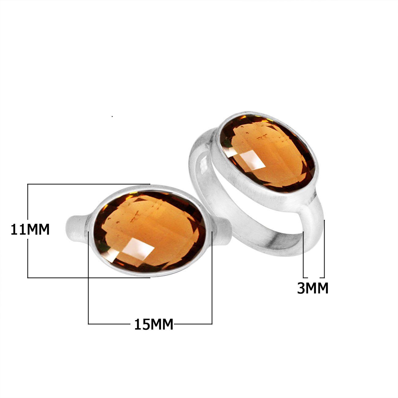Wholesale 925 Sterling Silver double oval Citrine Quartz ring, handcrafted in Bali.