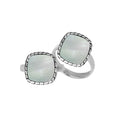 Sterling Silver Cushion Shape Designer Statement Ring With Mother Of Pearl For Wholesale