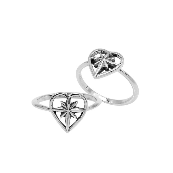 AR-6300-S-6" Sterling Silver Beautiful Simple Designer Ring With Plain Silver Jewelry Bali Designs Inc 