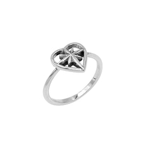 Sterling silver simple designer ring in elegant style