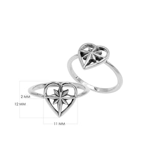 Sterling silver simple designer ring in elegant style