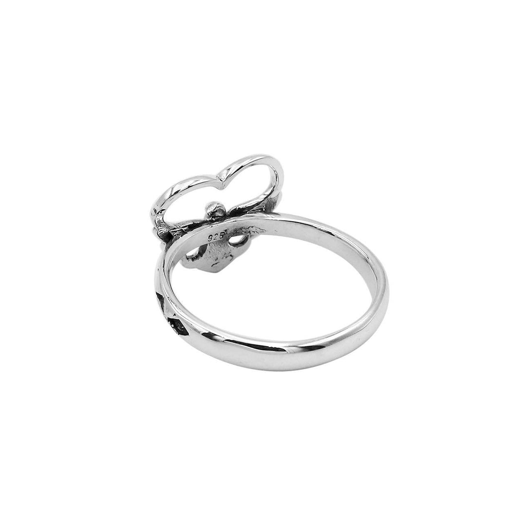 AR-6303-S-6" Sterling Silver Beautiful Simple Designer Ring With Plain Silver Jewelry Bali Designs Inc 