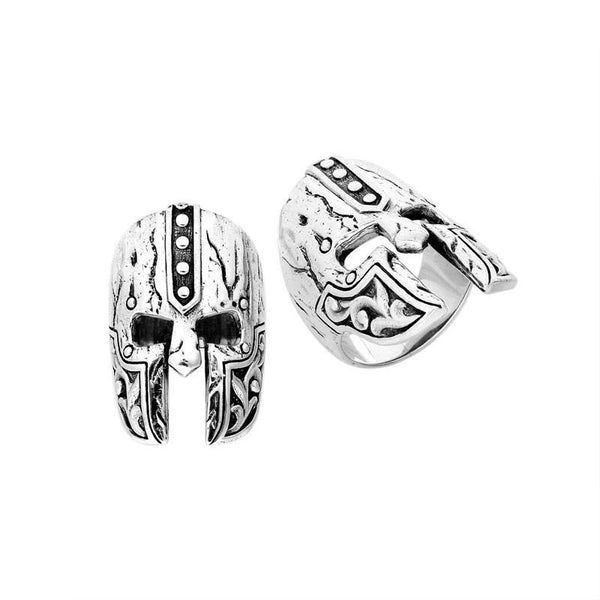 AR-9000-S-10" Sterling Silver Beautiful Designer Ring With Plain Silver Jewelry Bali Designs Inc 