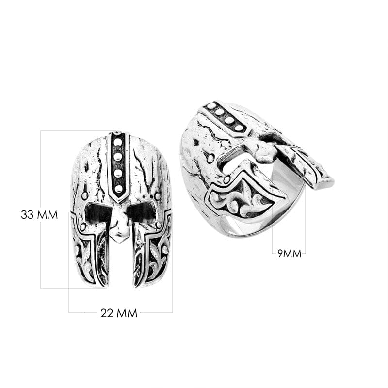AR-9000-S-12 Sterling Silver Beautiful Designer Ring With Plain Silver Jewelry Bali Designs Inc 