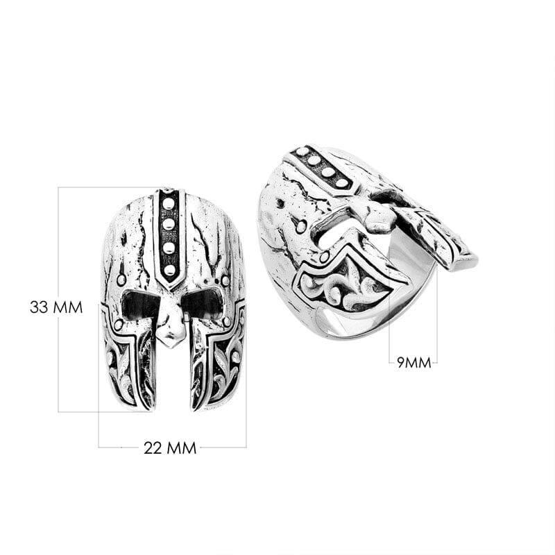 AR-9000-S-8 Sterling Silver Beautiful Designer Ring With Plain Silver Jewelry Bali Designs Inc 