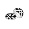 Sterling Silver Interwoven Oxidized Dome Ring For Wholesale Jewelry Buyers.