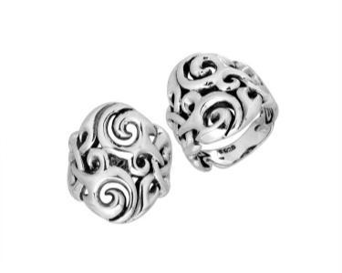 Sterling Silver Pretty Designer Oxidized Ring For Wholesale Jewelry Buyers.