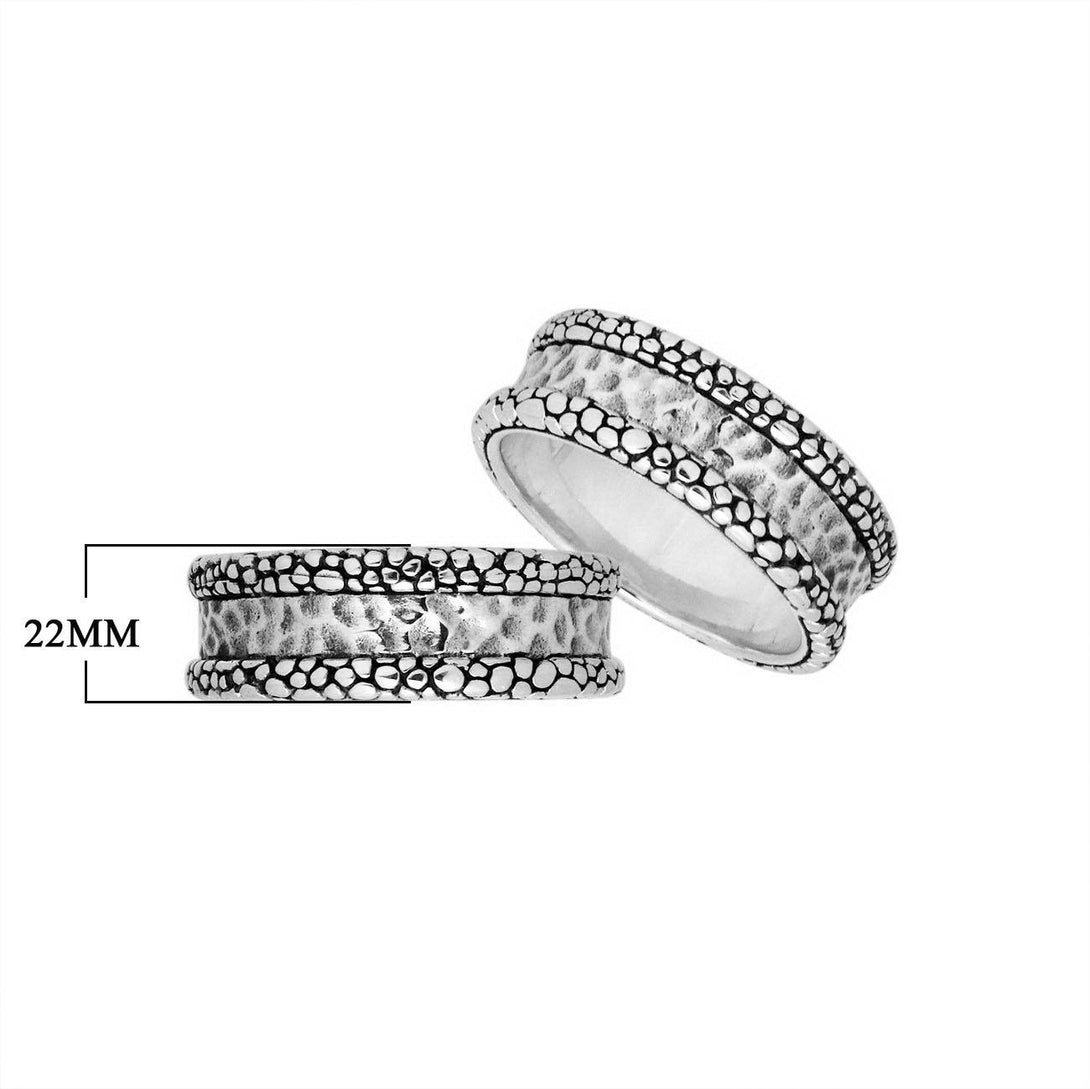 AR-9056-S-10'' Sterling Silver Beautiful Pretty Simple Design Ring With Plain Silver Jewelry Bali Designs Inc 