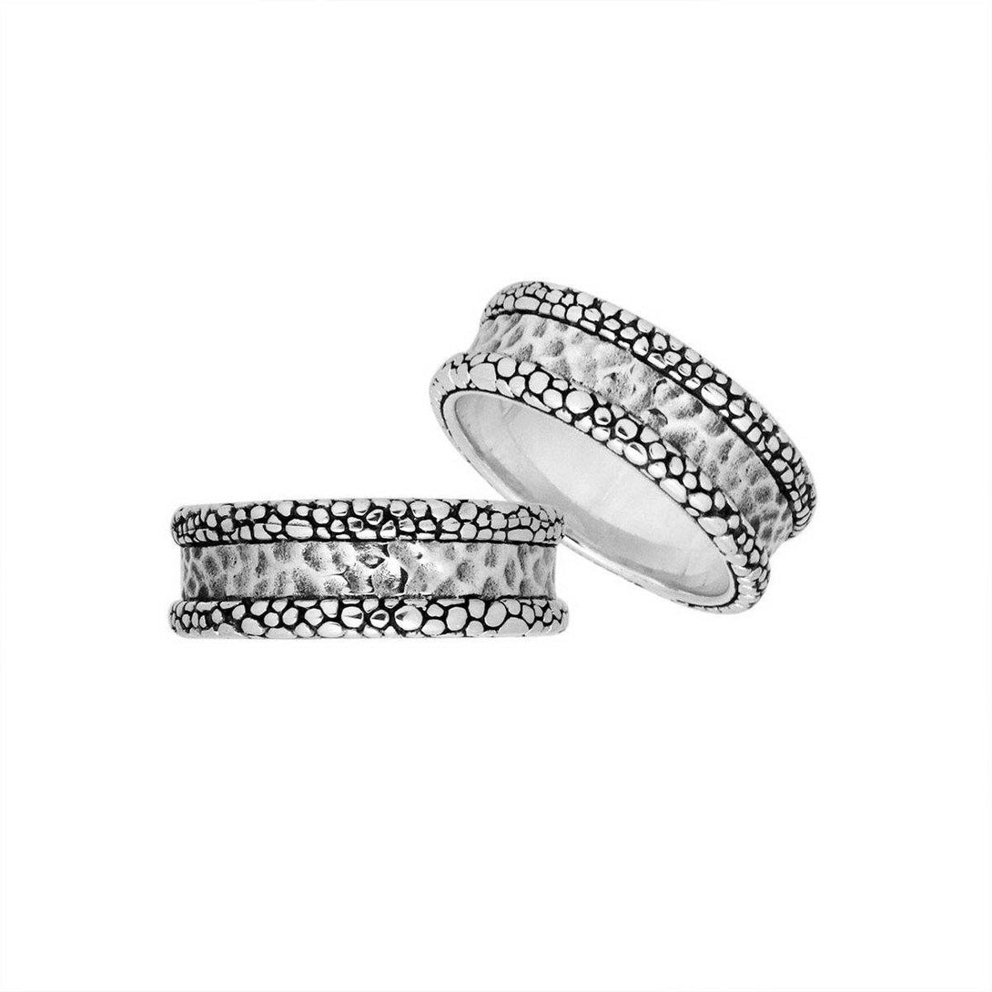 AR-9056-S-10'' Sterling Silver Beautiful Pretty Simple Design Ring With Plain Silver Jewelry Bali Designs Inc 