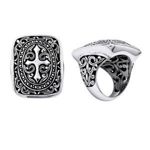 ARSF-6015-S-6" Silver Overlay Ring Jewelry Bali Designs Inc 