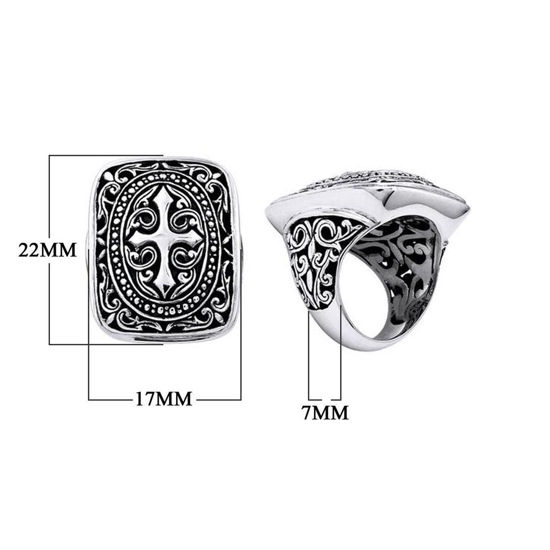 ARSF-6015-S-7" Silver Overlay Ring Jewelry Bali Designs Inc 