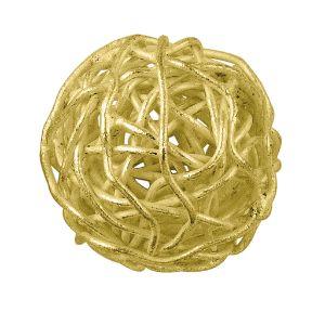 BG-211-25MM 18K Gold Overlay Wire Bead Beads Bali Designs Inc 