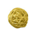 15mm wire-wrapped round bead in 18K gold overlay over copper handcrafted in India for wholesale jewelry making