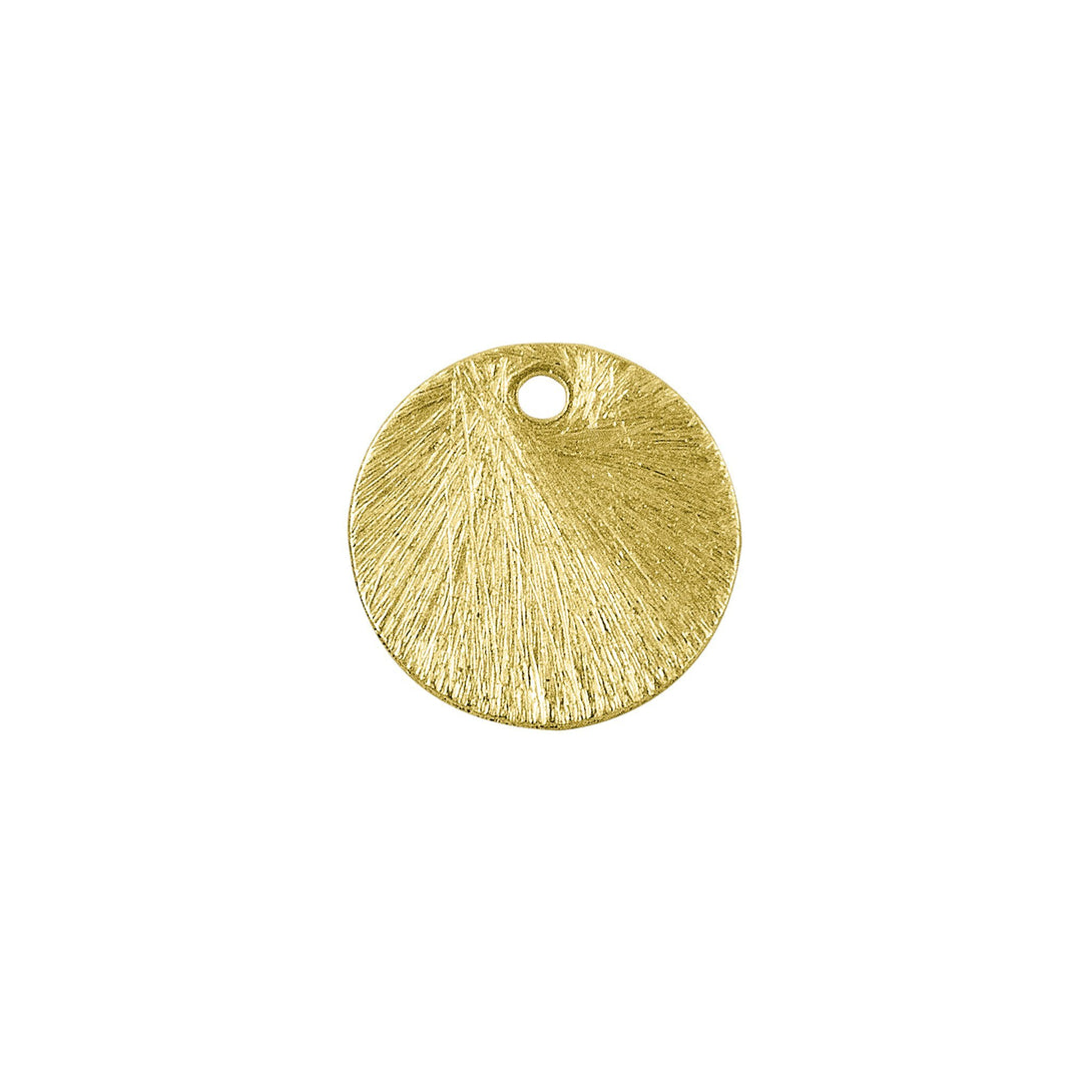BG-217-10MM 18K Gold Overlay Round Shape Chip Bead Beads Bali Designs Inc 