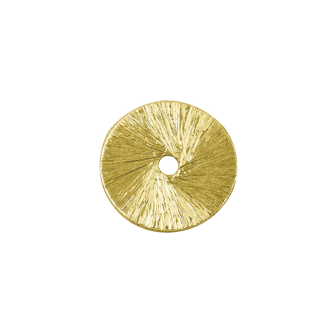 BG-218-10MM 18K Gold Overlay Round Shape Chip Bead Beads Bali Designs Inc 